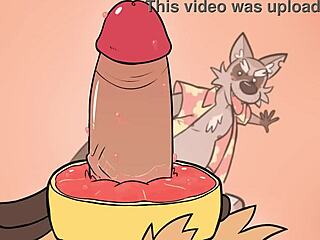 Divertimento de desenho animado com uma reviravolta: sexo oral gay com tema cítrico