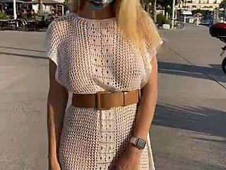 Big boobs and see-through outfits on display in public