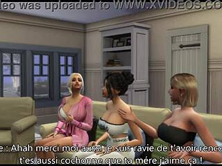 Sims 4: Pertemuan panas dengan tetangga berpayudara besar di apartemen teman sekamar