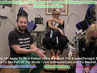 Channy Crossfire receives an annual gynecological checkup from Dr. Tampa in this fetish-themed video