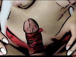 Cartoon-style handjob teaser that leaves you wanting more