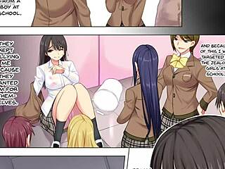 Cheating mother-in-law and her little sister in a cartoon hentai world