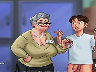 เกมการ์ตูนและเฮนไต: ผู้หญิงแก่ได้รับการถอดและดูดฟันของเธอ