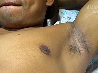 Amateur Colombian gay gets a handjob and masturbation interview