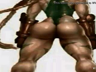 Cammy's bubble butt twerking in a Street Fighter fight video