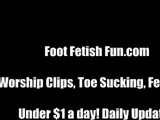 Footjob porn with Asia and Ashley's foot fetish