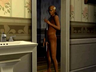 Sims 4's gouden douche en triootje in een parodie