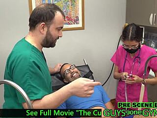 Doctor Tampa takes control of femdom male patient in Nsfw nude bts video