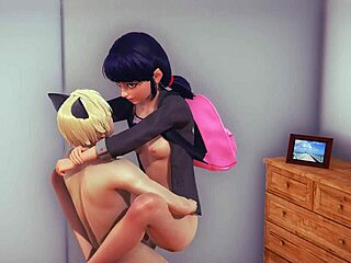 Japansk animerad porr med Lady Bug i HD-kvalitet