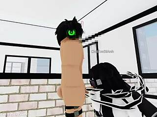 Roblox porn video features a cute girl getting naughty with a boy