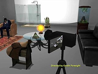 Мускулестият мъж получава умопомрачение в Second Life