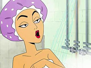 Naga Velma w gorącej scenie pod prysznicem