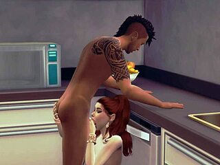 Sims 4's amateur blowjob and pussy licking scene