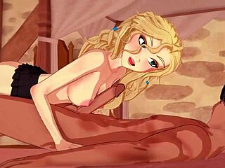 Cartoon sex with Luna Lovegood: Watch her get fucked in cowgirl and doggy style