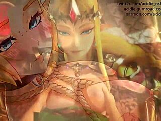 Permainan kartu Zeldas: Godaan kontol sensual dengan menunda orgasme dan petunjuk anal